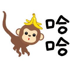 QQ猴子 cute cute QQ monkey banana 2