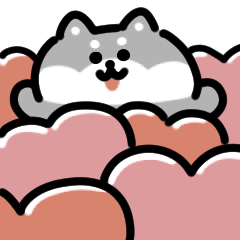 Heartful dog Sticker