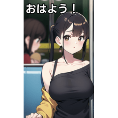 アニメ女子は電車に乗る