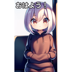 パーカー女子は電車が好き