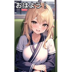 柔道女子は電車に乗る