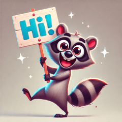 Silly Raccoon Stickers @SFW