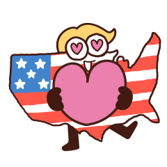 全米さん 感情を伝えるスタンプ