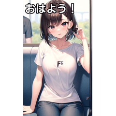 F女子は電車に乗る２