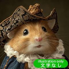 Medieval Hamster Portrait (No Text)