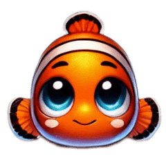 Bright Cartoon Fish Stickers