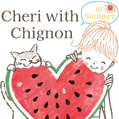 Cheri with Chignon in Summer