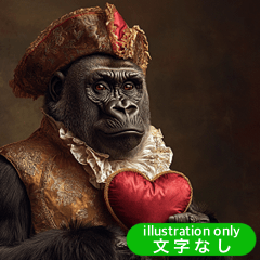 Medieval Gorilla Portrait(No Text)