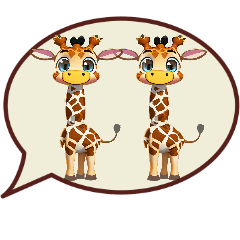 [Animal characters] Funny!Giraffe!