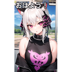 猫耳ロック女子は電車に乗る