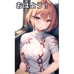 Xセーター女子は電車に乗る
