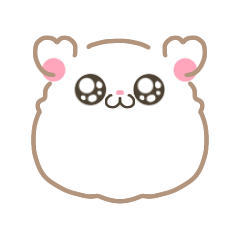 Pearl white djungarian hamster sticker3