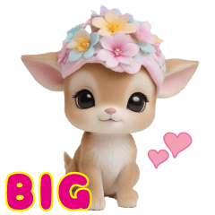 cute Bambi BIG Sticker by keimaru