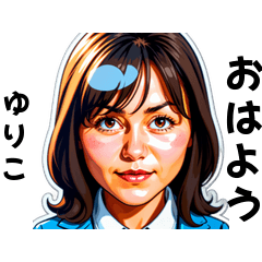 yuriko-san's sticker by Tsukusuta 1jGe