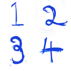 Handwriting Warm Numbers