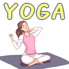 Stickers for yoga lovers