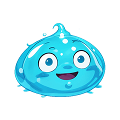 emoticon slime blue