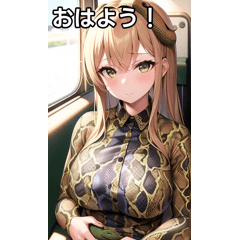 ヘビ女子は電車に乗る