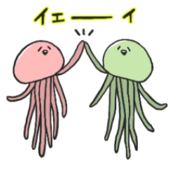 Jellyfish emotions Sticker