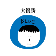 Blue-loving man