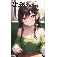 キウイ女子は電車に乗る