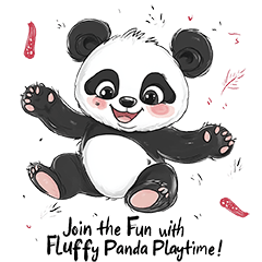 Fluffy Panda Playtime