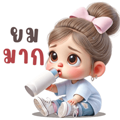 Namkang cute girl (Big Stickers)