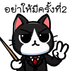 tuxedo cat with suit