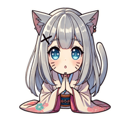 The Silver-Haired Cat Girls-B