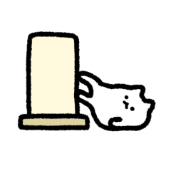 cute lazy cat move Sticker2