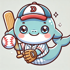 Dolphin Boy Who Loves Baseball