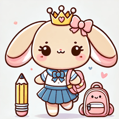 Rabbit Princess Going to School