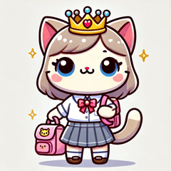 Cat Princess Going to School