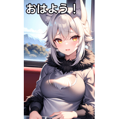 オオカミ女子は電車に乗る