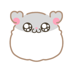 Blue sapphire djungarian hamster sticker