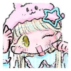 Kawaii Sticker Hada chiaki