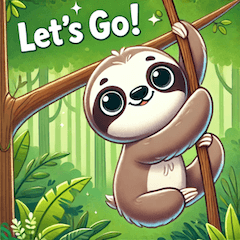 Cute Sloth Stickers!