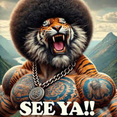 Big Shout! Shouting Afro Tiger!