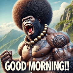 Big Shout! Shouting Afro Gorilla-kun