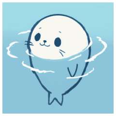 Animated Adorable Seal Stickers