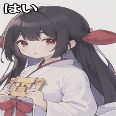 Cute girl in a shrine maiden outfit7