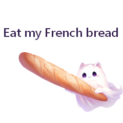 Ghost Cat and French Bread (english)