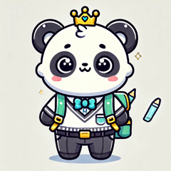 Panda Prince Going to School