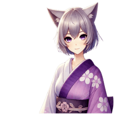 The Silver-Haired Cat Girls A-05