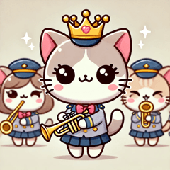 Cat Princess in the Brass Band