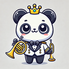 Panda Prince in the Brass Band