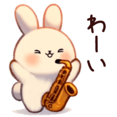 Emotional Saxophone Bunny