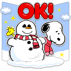 Snoopy 팝업 스티커: 겨울 이벤트