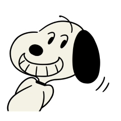 Animated Snoopy Retro Stickers