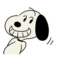 Snoopy สติกเกอร์ดุ๊กดิ๊กย้อนยุค